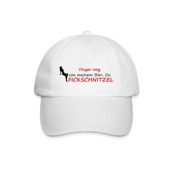 Finger weg - Baseballkappe - Weiß/Weiß - Vorne