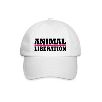Animal liberation - Baseballkappe - Weiß/Weiß - Vorne