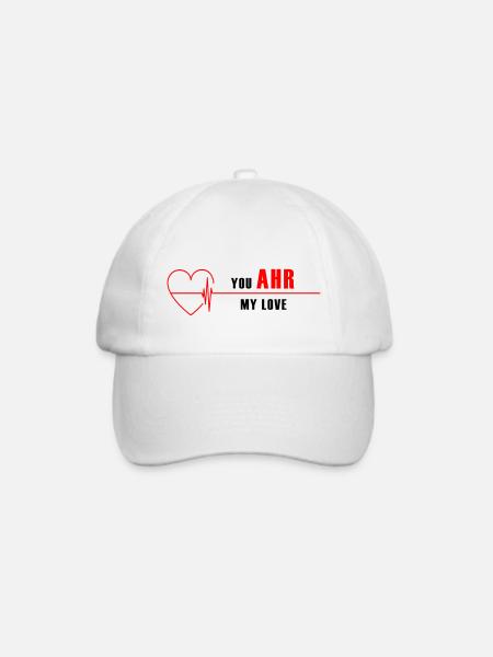 You AHR my Love - Baseballkappe - Weiß/Weiß
