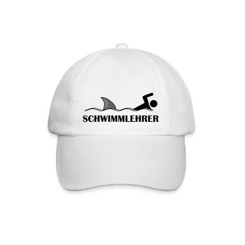 Schwimmlehrer - Baseballkappe - Weiß/Weiß - Vorne