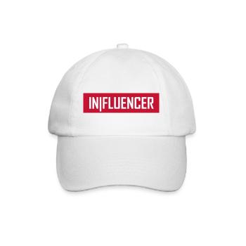 Influencer - Baseballkappe - Weiß/Weiß - Vorne