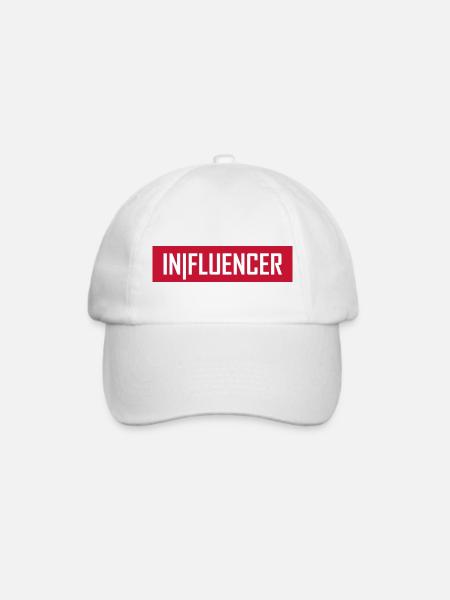Influencer - Baseballkappe - Weiß/Weiß