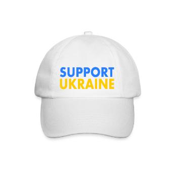 Support ukraine - Baseballkappe - Weiß/Weiß - Vorne