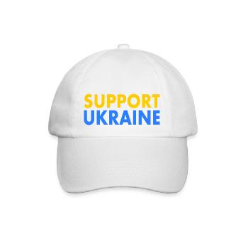 Support ukraine - Baseballkappe - Weiß/Weiß - Vorne