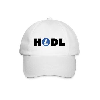HODL - Baseballkappe - Weiß/Weiß - Vorne