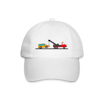 Abschleppwagen - Baseballkappe - Weiß/Weiß - Vorne