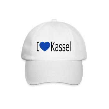 I love Kassel - Baseballkappe - Weiß/Weiß - Vorne