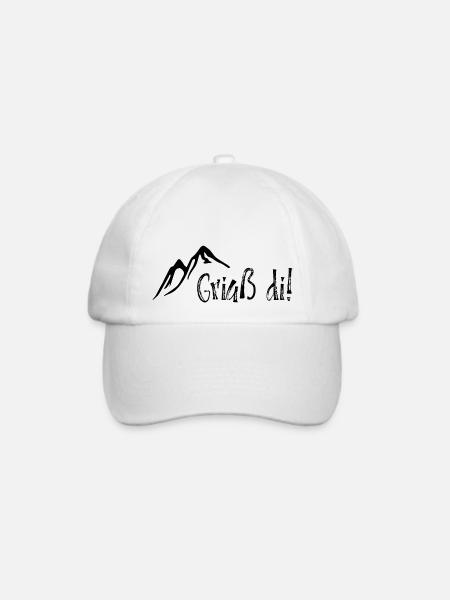 Griaß di! - Baseballkappe - Weiß/Weiß