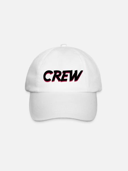 Crew - Baseballkappe - Weiß/Weiß