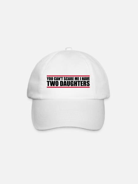 I have two daughters - Baseballkappe - Weiß/Weiß