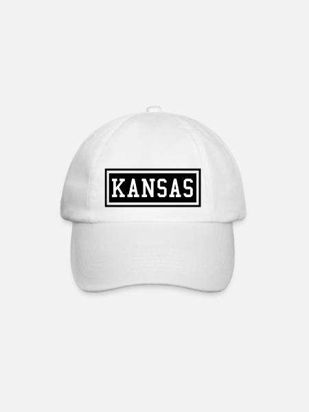 Kansas - Baseballkappe - Weiß/Weiß