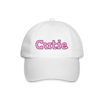 Schätzchen. Design für eine besondere Cutie - Baseballkappe - Weiß/Weiß - Vorne
