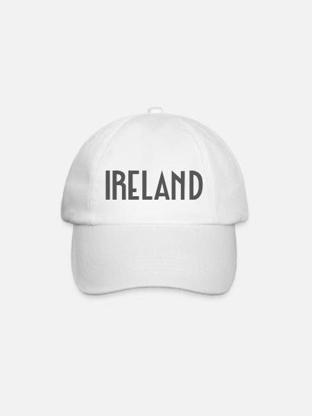 Irland - Baseballkappe - Weiß/Weiß