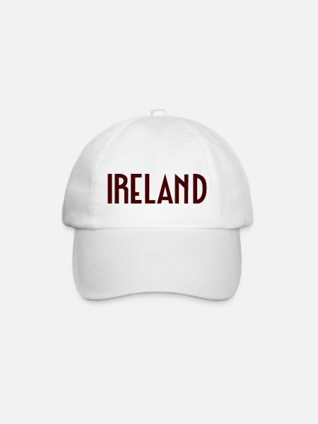 Irland - Baseballkappe - Weiß/Weiß