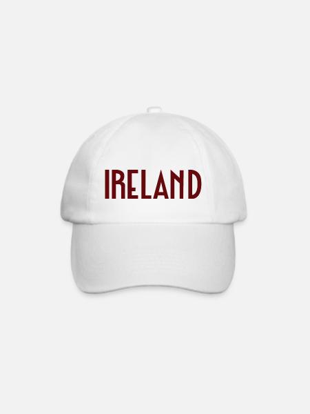 Irland - Baseballkappe - Weiß/Weiß