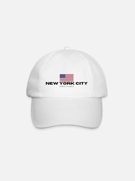New York City - Baseballkappe - Weiß/Weiß