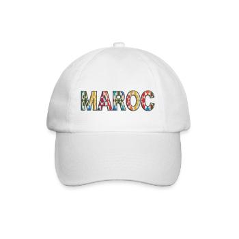 MAROC DESIGN - Baseballkappe - Weiß/Weiß - Vorne