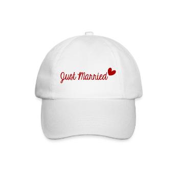GERADE VERHEIRATET. ES LEBE DIE MARYS. JUNGGESELLINNENABSCHIED. ST. VALENTIN - Baseballkappe - Weiß/Weiß - Vorne