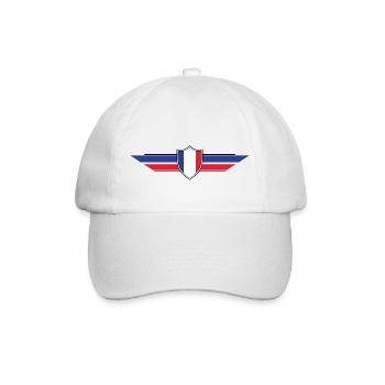 Frankreich Fan Weltmeisterschaft - Baseballkappe - Weiß/Weiß - Vorne