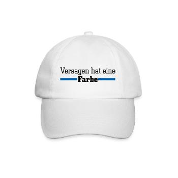 Versagen hat eine Farbe - Blau - Baseballkappe - Weiß/Weiß - Vorne