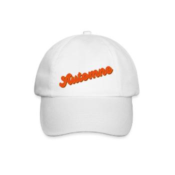 Herbst - Baseballkappe - Weiß/Weiß - Vorne