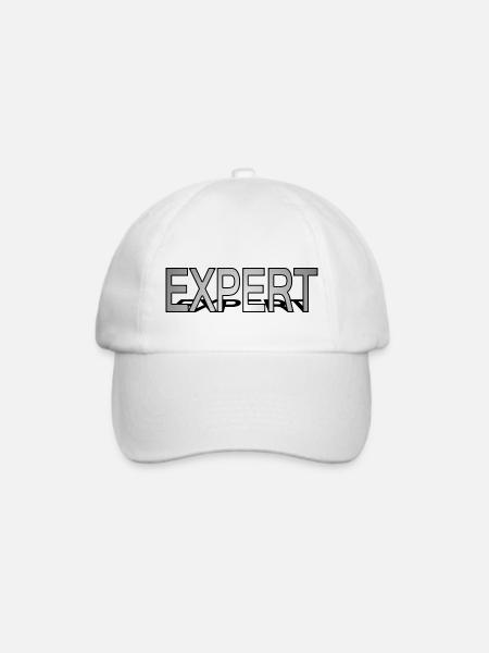 3D-Experte - Baseballkappe - Weiß/Weiß
