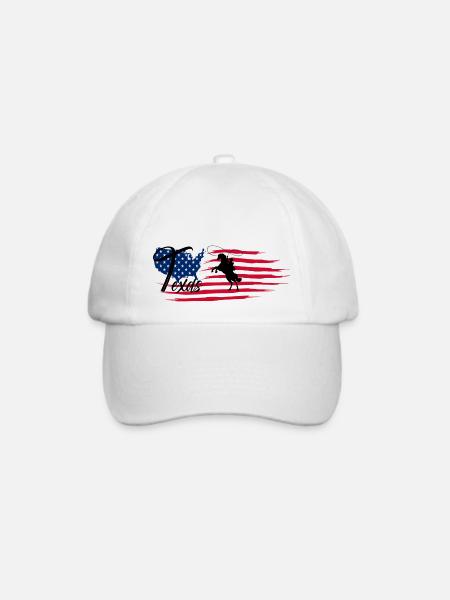 Texas - Baseballkappe - Weiß/Weiß