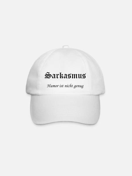 Sarkasmus Humor ist nicht genug - Baseballkappe - Weiß/Weiß