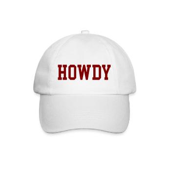 Howdy Western Wilder Westen Cowboys - Baseballkappe - Weiß/Weiß - Vorne