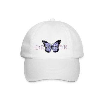 Schmetterling Dreamer - Baseballkappe - Weiß/Weiß - Vorne