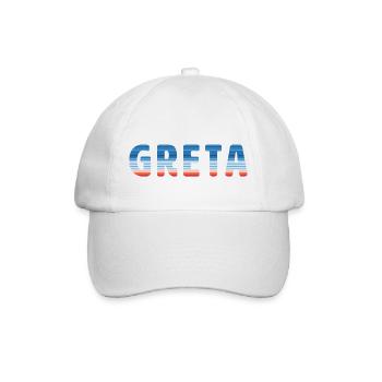 Warming Stripes | Greta - Baseballkappe - Weiß/Weiß - Vorne