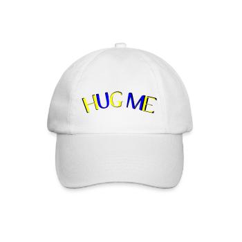 hug me - Baseballkappe - Weiß/Weiß - Vorne