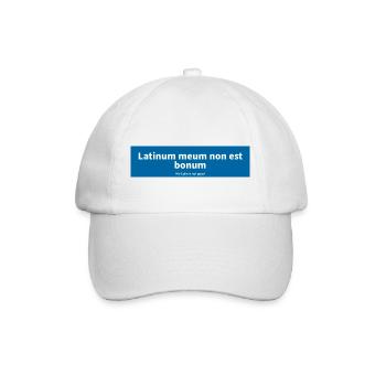 Latein - Baseballkappe - Weiß/Weiß - Vorne
