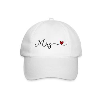 Mrs - Baseballkappe - Weiß/Weiß - Vorne