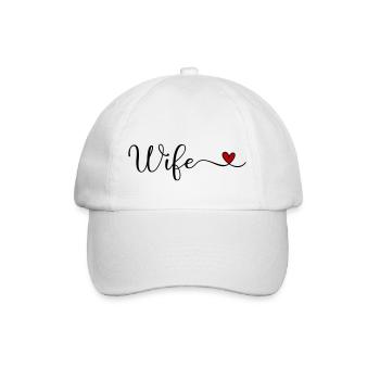 Ehefrau - Baseballkappe - Weiß/Weiß - Vorne