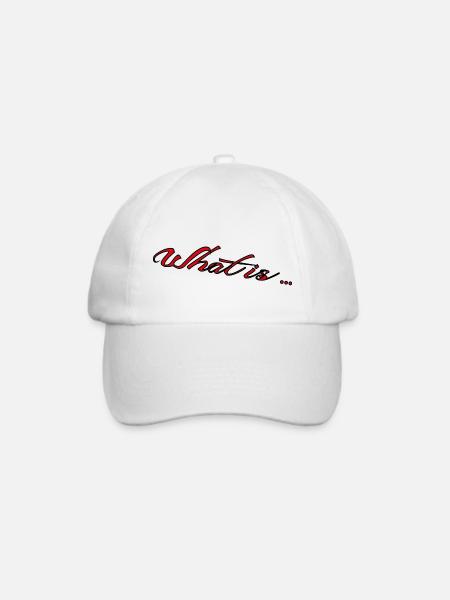 What is - Baseballkappe - Weiß/Weiß
