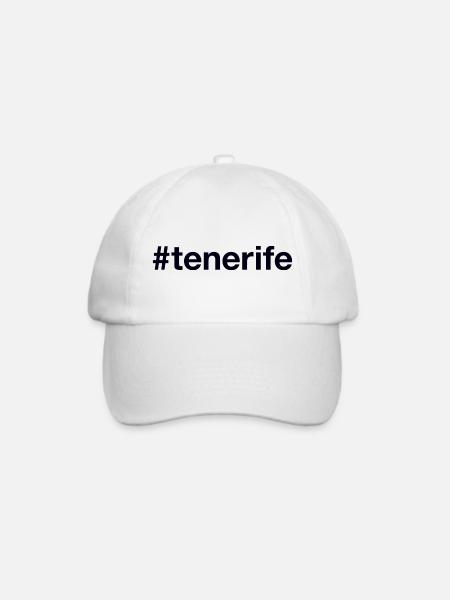 TENERIFFA Spanien Spain Hashtag - Baseballkappe - Weiß/Weiß