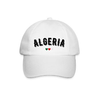 Algerien - Baseballkappe - Weiß/Weiß - Vorne