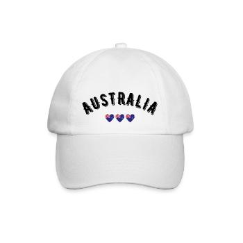 Australien - Baseballkappe - Weiß/Weiß - Vorne