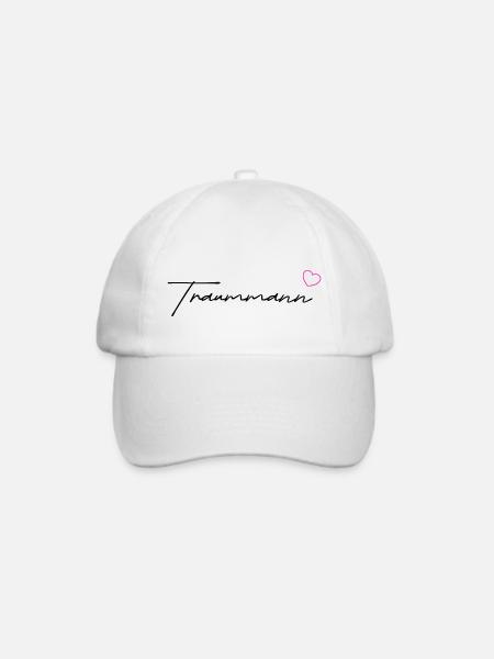 Traummann black - Baseballkappe - Weiß/Weiß