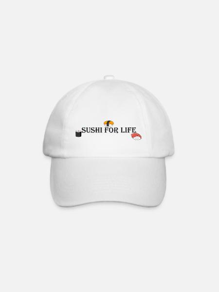 Sushi fürs Leben - Baseballkappe - Weiß/Weiß