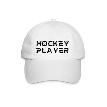 Hockeyspieler originelle Geschenkidee - Baseballkappe - Weiß/Weiß - Vorne