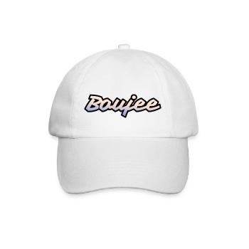 Boujee Trendige Wörter Slang Typografie Design - Baseballkappe - Weiß/Weiß - Vorne