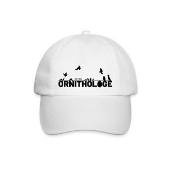 Ornithologen shirt - Baseballkappe - Weiß/Weiß - Vorne