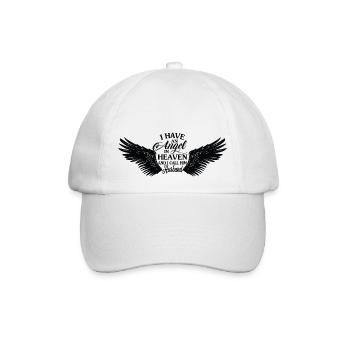 I Have An Angel In Heaven - Baseballkappe - Weiß/Weiß - Vorne