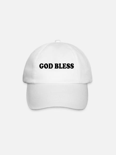 God bless - Baseballkappe - Weiß/Weiß