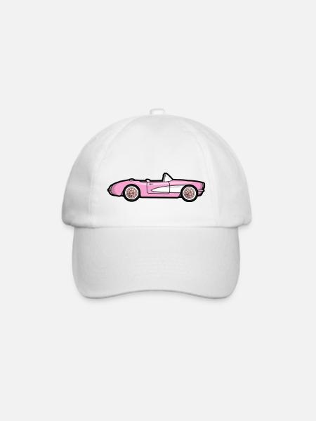 Pink 1956 Stingray - Baseballkappe - Weiß/Weiß