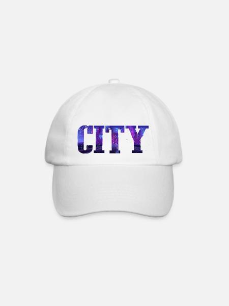 City - Baseballkappe - Weiß/Weiß