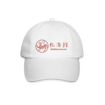 Shotokan Tiger Karate Stil - Baseballkappe - Weiß/Weiß - Vorne