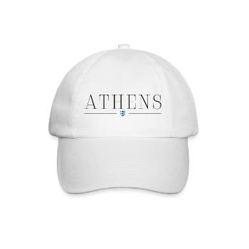 Ich liebe Athen - Baseballkappe - Weiß/Weiß - Vorne
